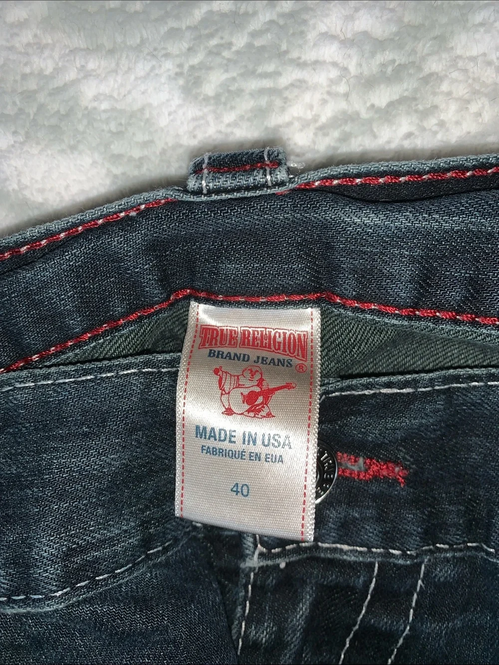 True Religion Men's Indigo Straight Jeans